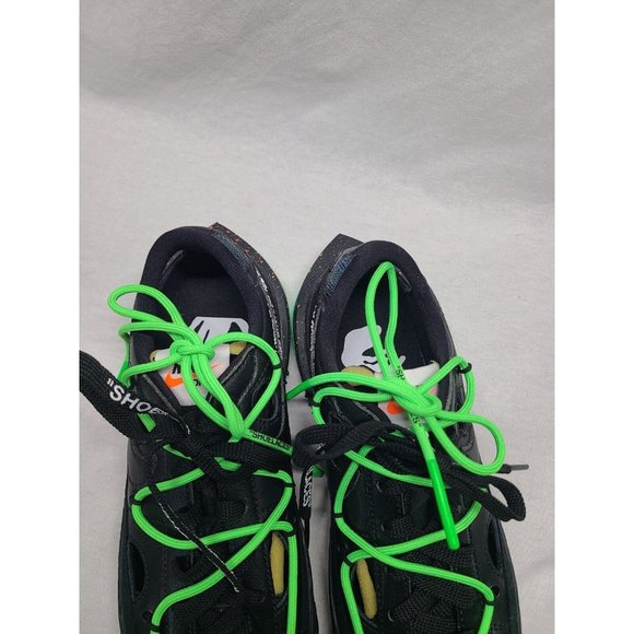 Nike Blazer Low x Off-White ‘77 Black Electro Green Mens Size 6.5 DH7863-100 - Picture 4 of 14